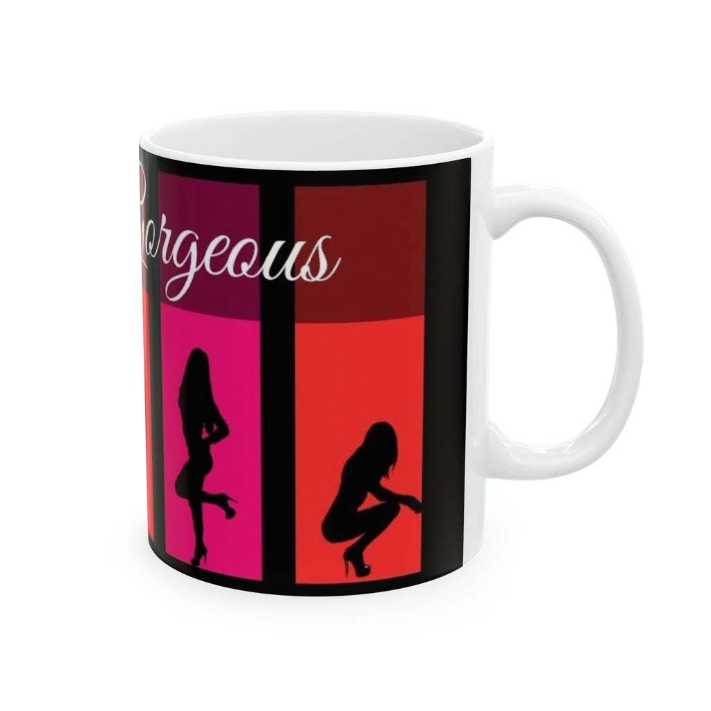 Simply Gorgeous Ceramic Mug — Silhouette Glam Coffee Cup (11oz, 15oz)