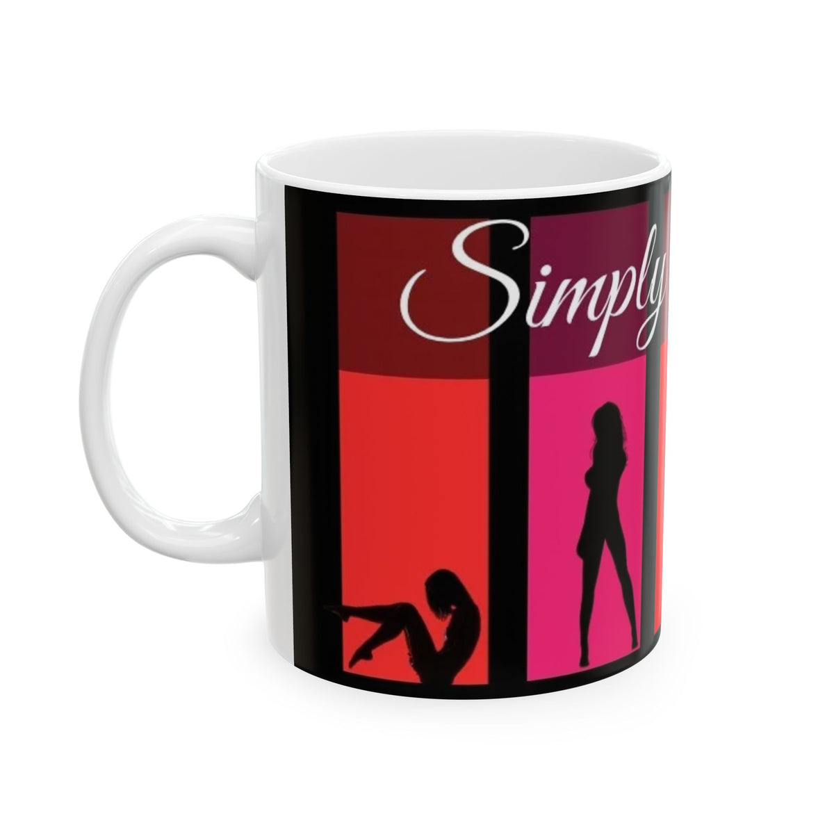 Simply Gorgeous Ceramic Mug — Silhouette Glam Coffee Cup (11oz, 15oz)
