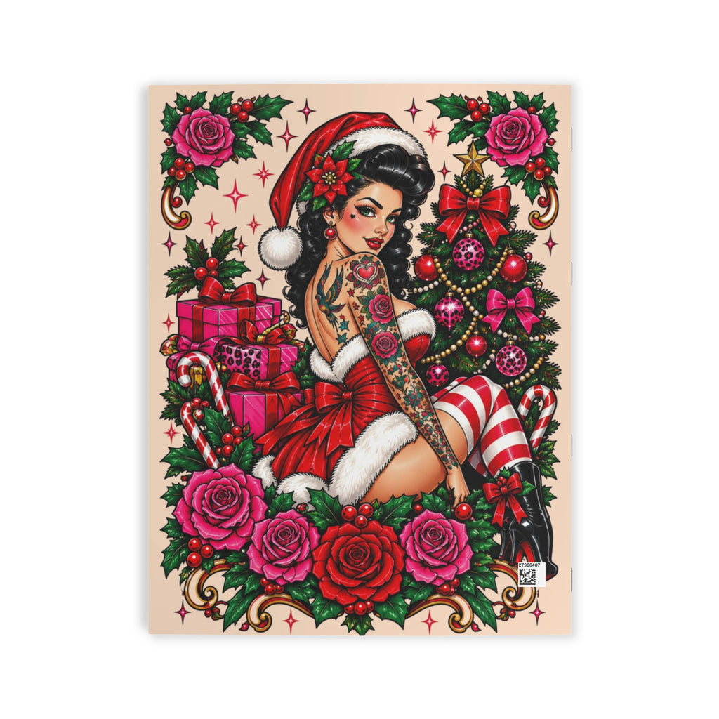 Rockabilly Christmas Adult Coloring Book — Pin-Up Holiday Designs