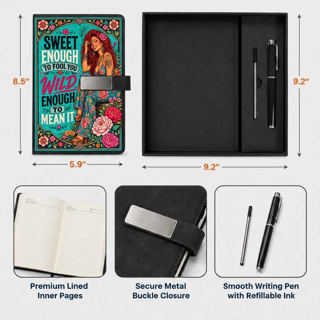 Teal Notebook Gift Set with Metal Pen
