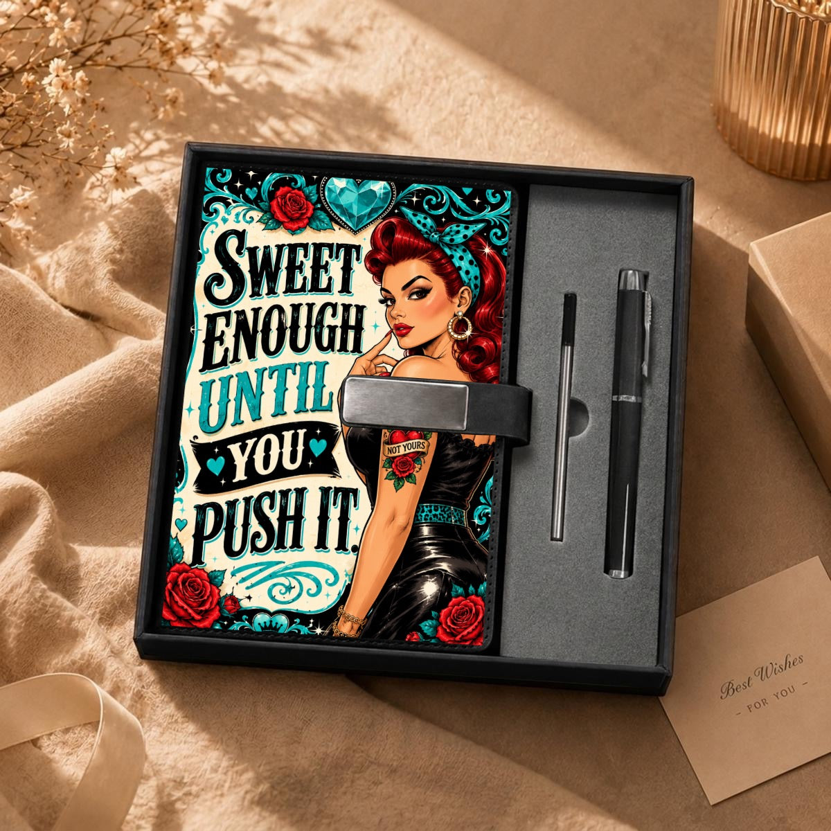 Elaine Notebook Gift Set with Metal Pen