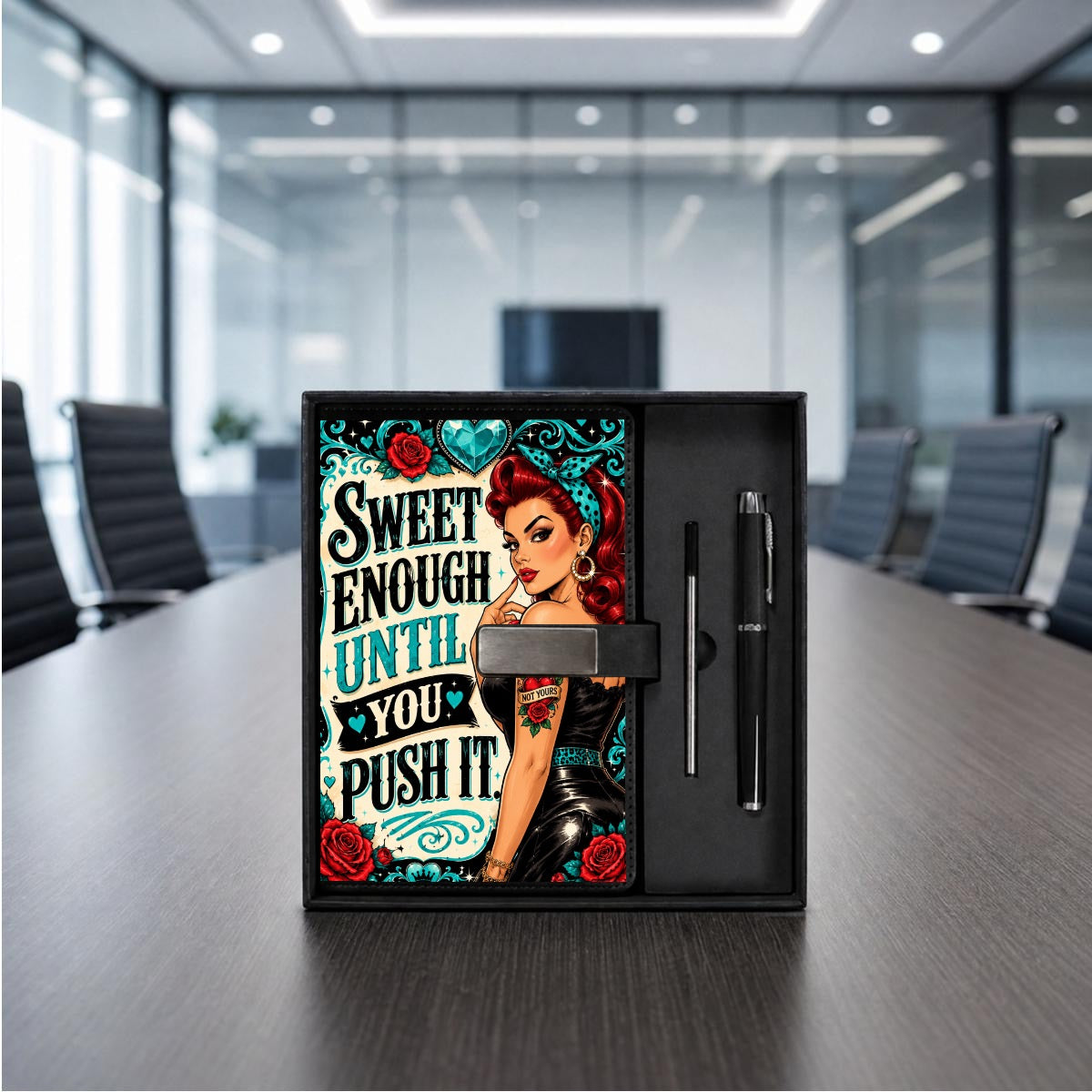 Elaine Notebook Gift Set with Metal Pen