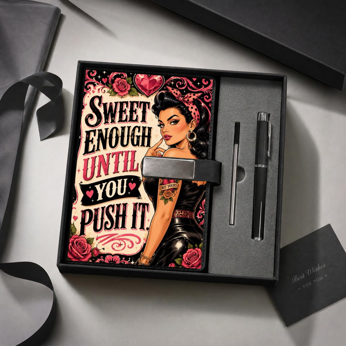 Jane Notebook Gift Set with Metal Pen