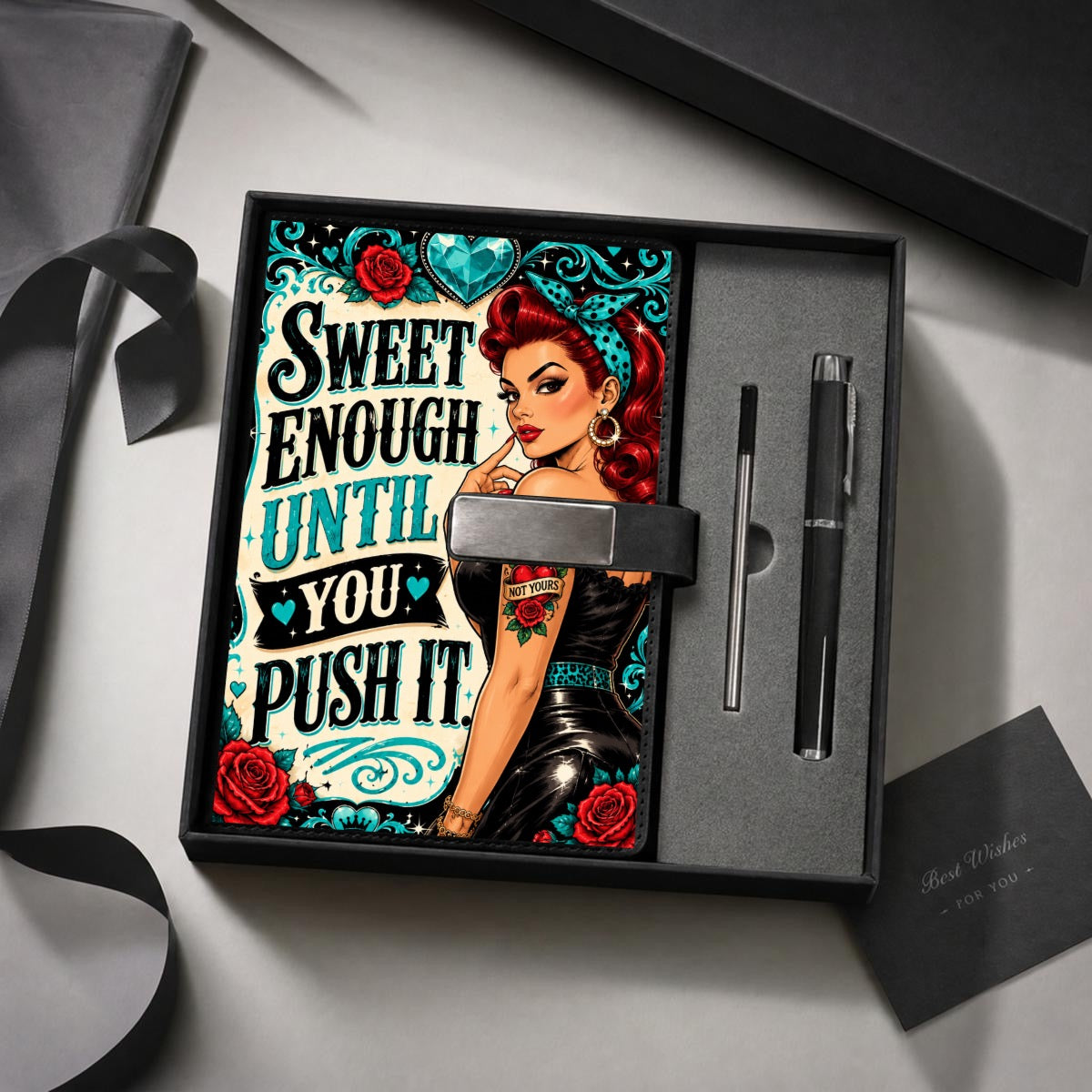 Elaine Notebook Gift Set with Metal Pen