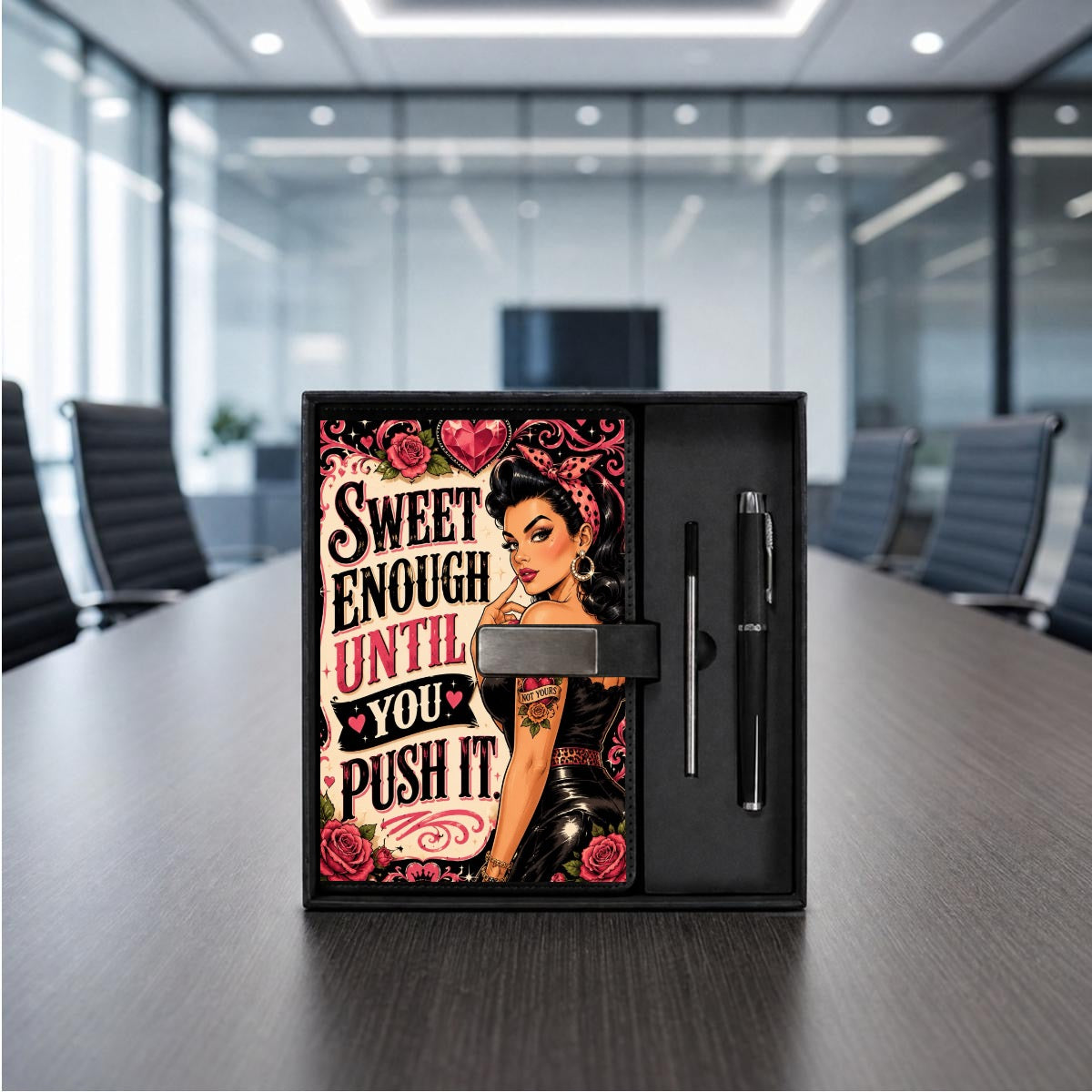 Jane Notebook Gift Set with Metal Pen