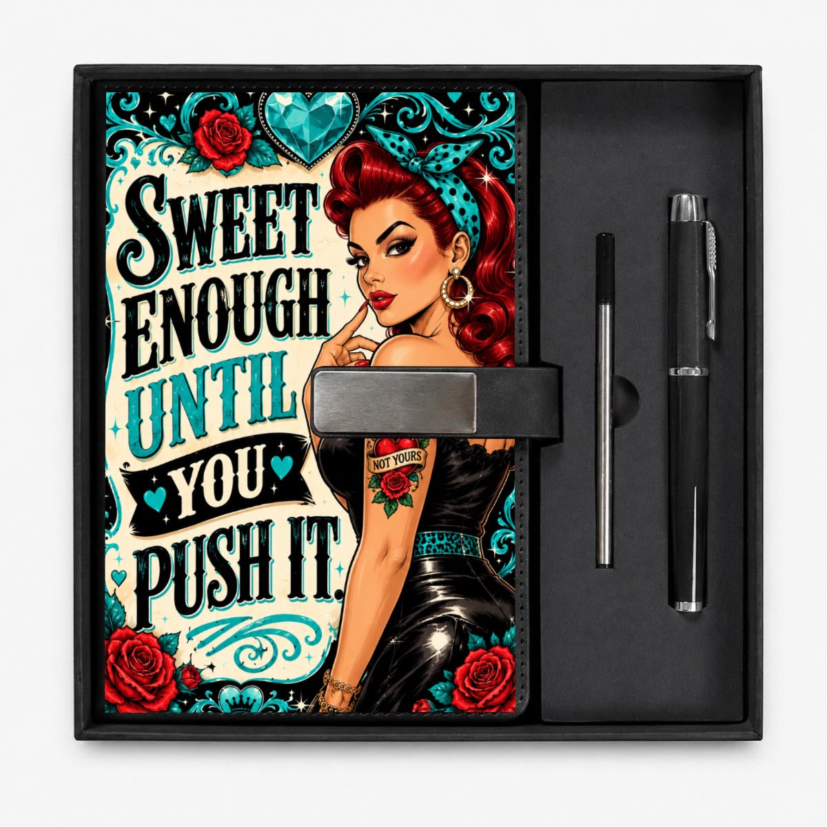 Elaine Notebook Gift Set with Metal Pen