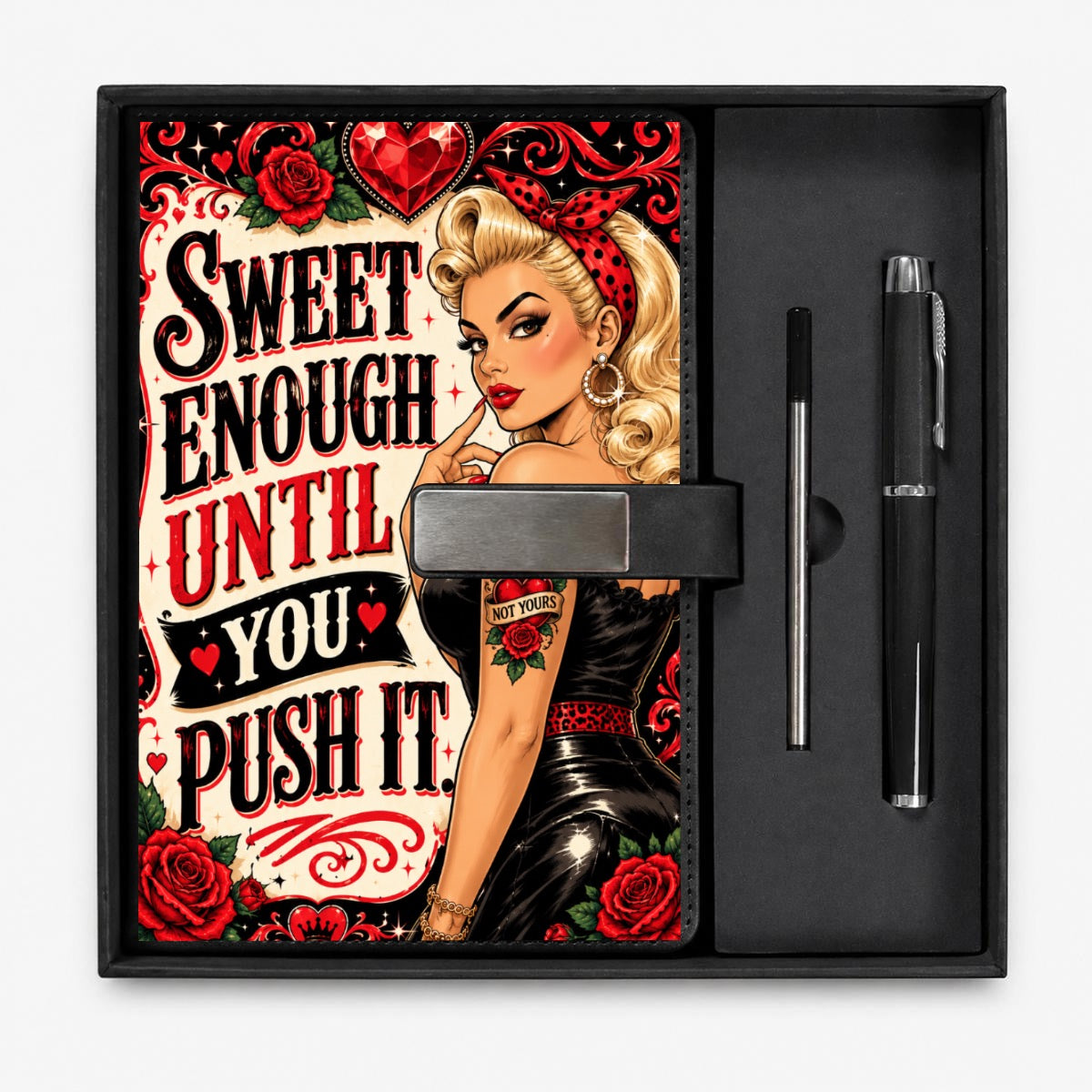 Anne Notebook Gift Set with Metal Pen