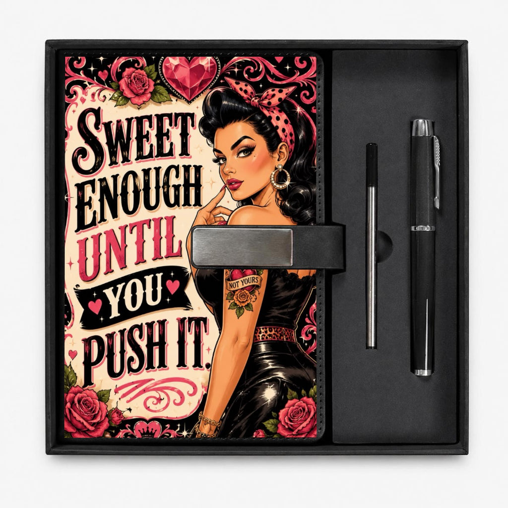 Jane Notebook Gift Set with Metal Pen