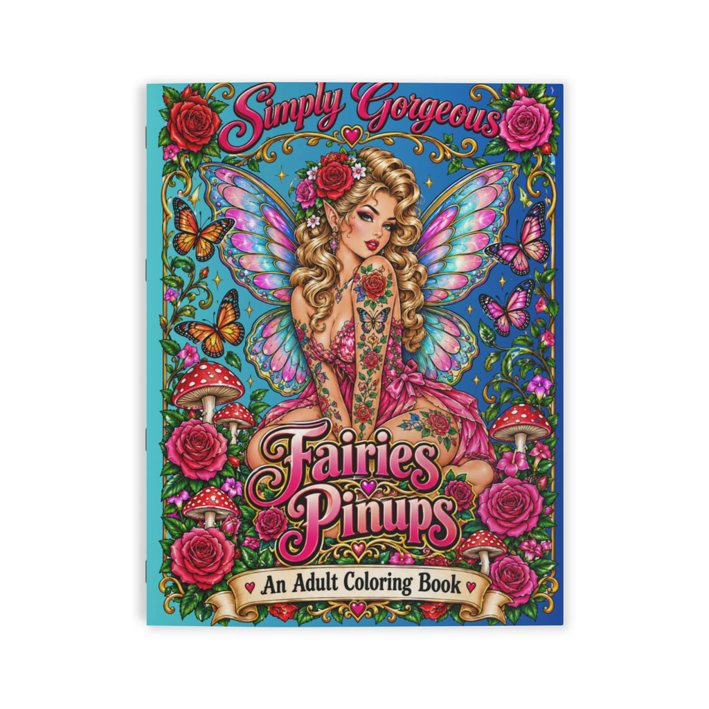 FAIRIES PINUP an Adult Coloring Book