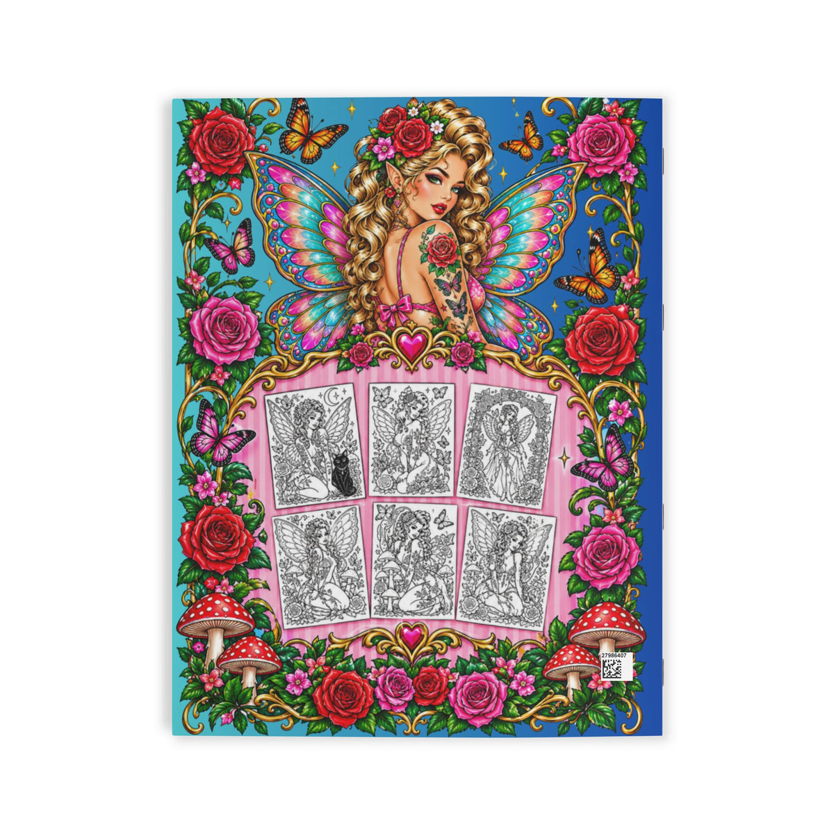 FAIRIES PINUP an Adult Coloring Book
