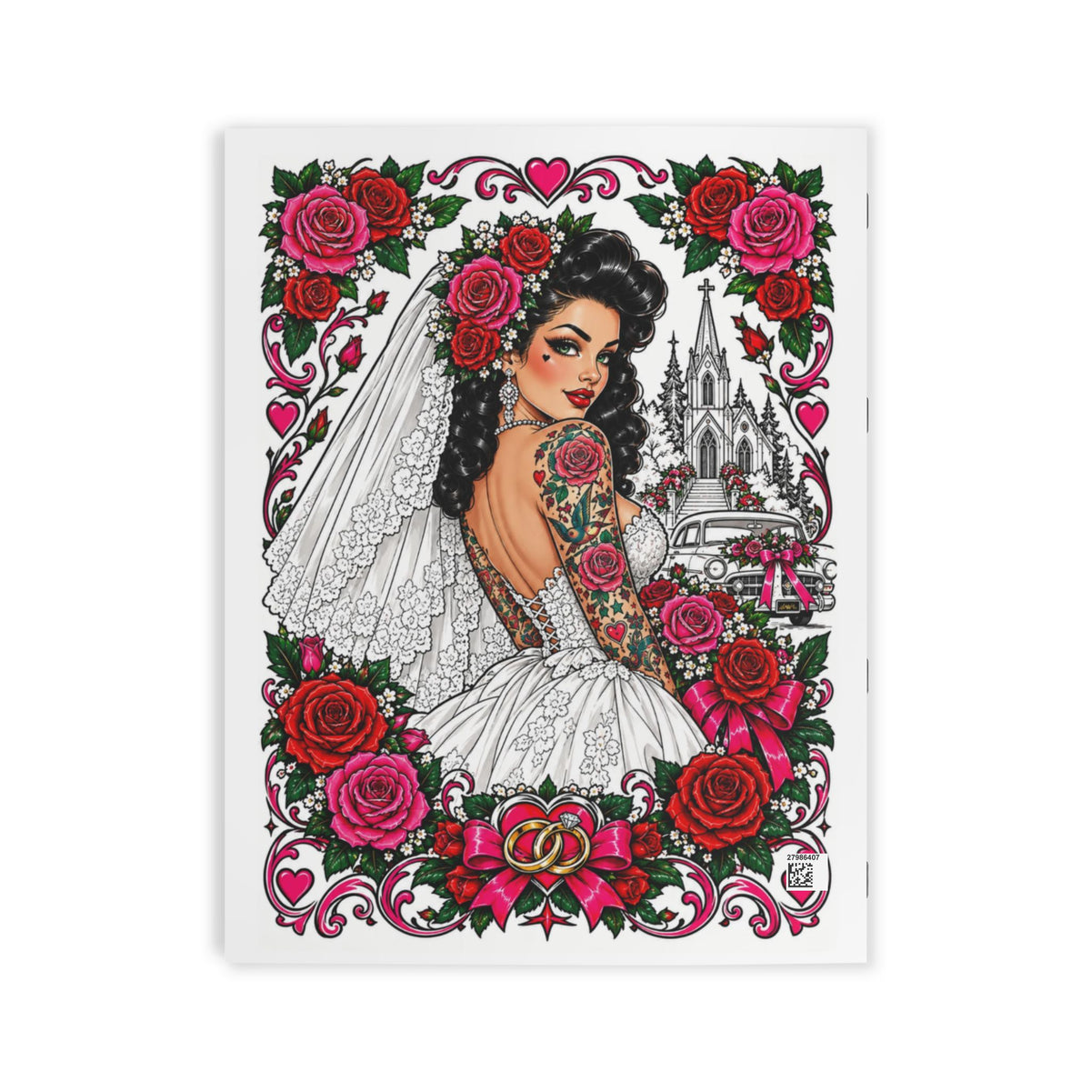 Digital product “PIN-UP BRIDES” Adult Coloring Book