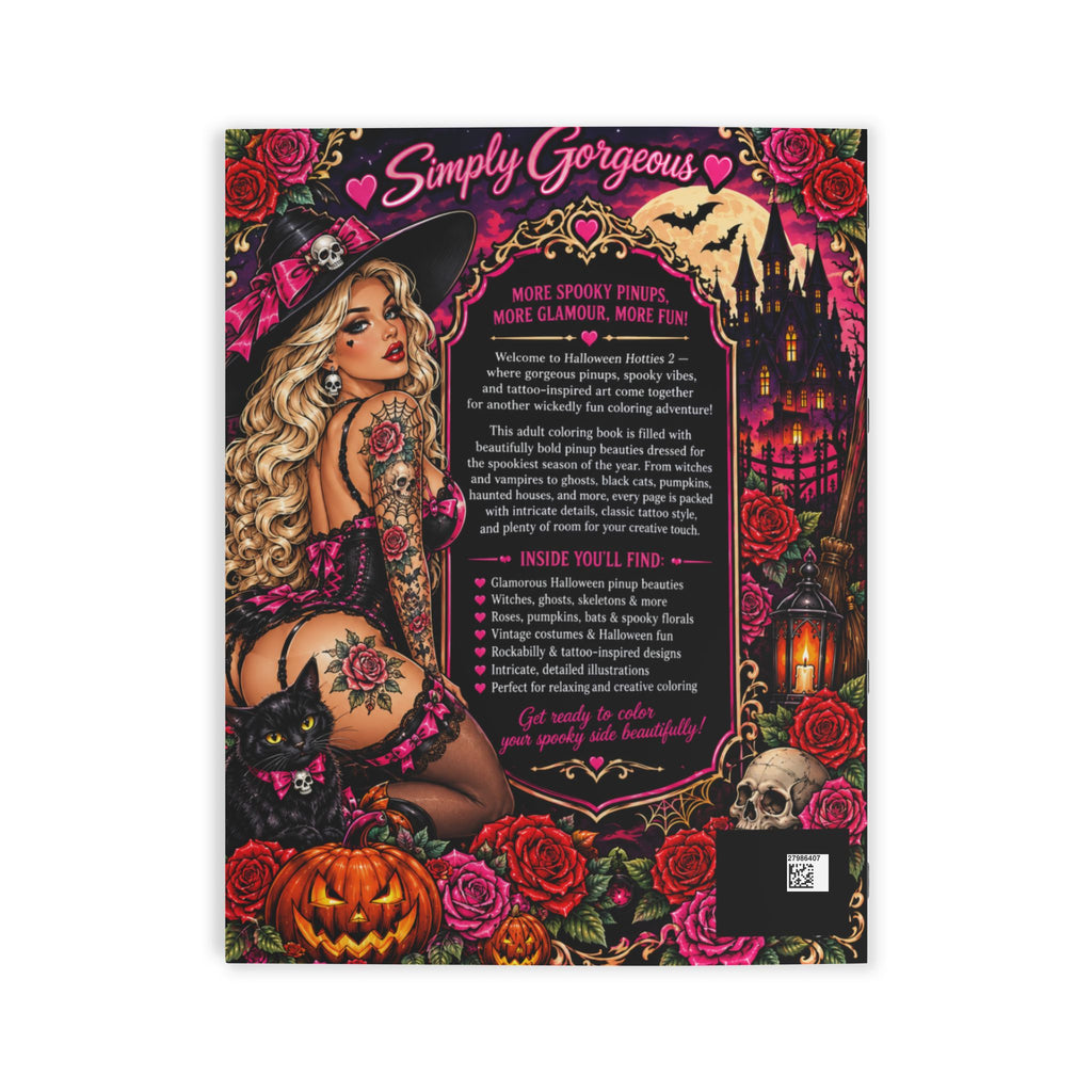 “Halloween Hotties 2” Adult Coloring Book