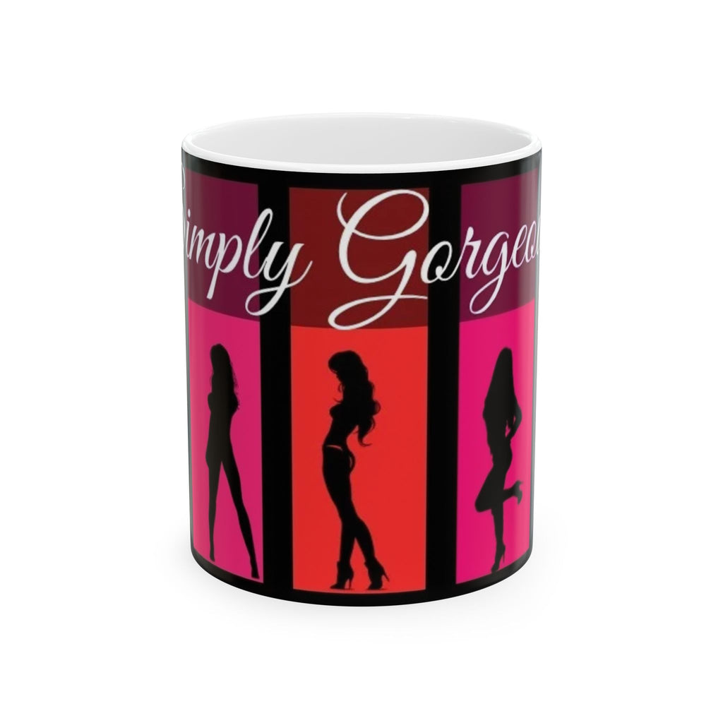 Simply Gorgeous Ceramic Mug — Silhouette Glam Coffee Cup (11oz, 15oz)